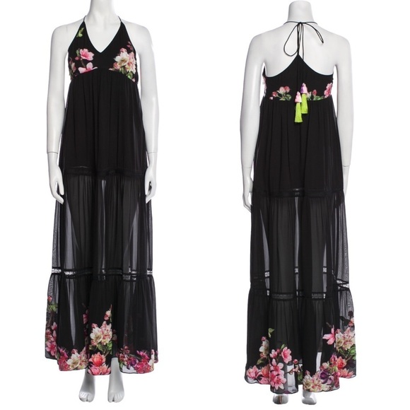 NWT Rococo Sand maxi Silk dress, size Small, gorgeous!! - Picture 1 of 11